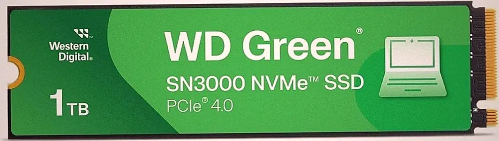 Western Digital 1TB WD Green SN3000 NVMe Internal SSD Solid State Drive Gen4