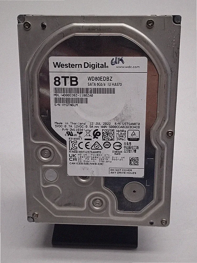Western Digital 8TB WD80EDBZ-11B0ZA0 HDD Hard Drive