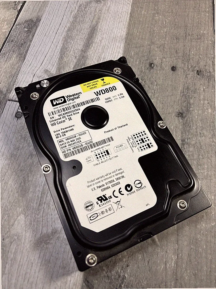 Western Digital Caviar 80GB 7200RPM 3.5" WD800JB Internal Hard Drive