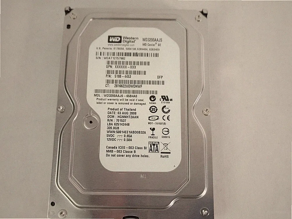 Western Digital Caviar SE WD3200AAJS 320 GB 3.5" SATA II Hard Drive