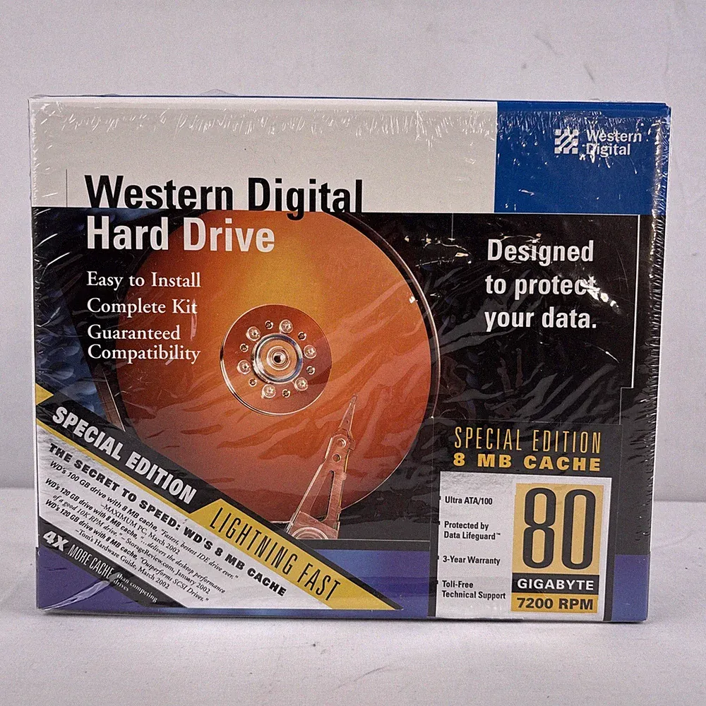 Western Digital Internal Hard Drive 80GB 7200 RPM Special Edition New In Box