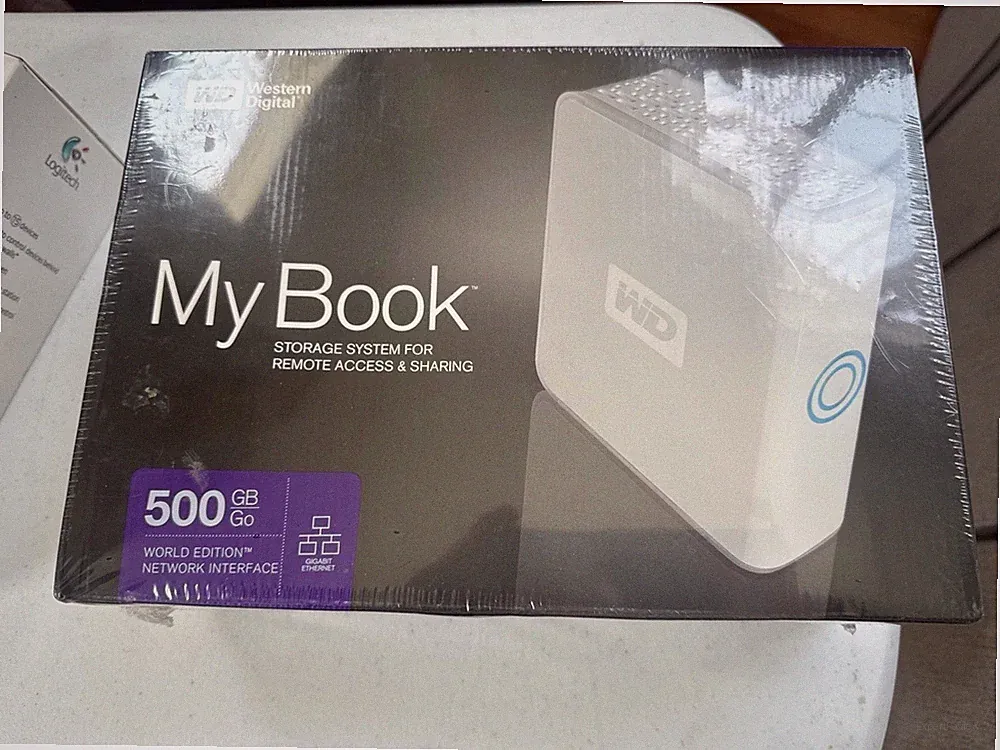 Western Digital My Book 500GB External Hard Drive Ethernet New World Edition