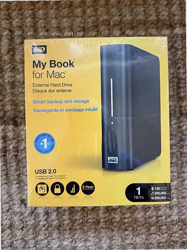 Western Digital My Book For Mac, 1TB,External Hard Drive. (67)