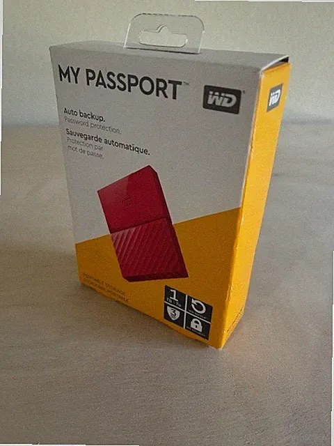 Western Digital My Passport WDBFKF0010BBK-WESE 1TB Portable External Hard Drive