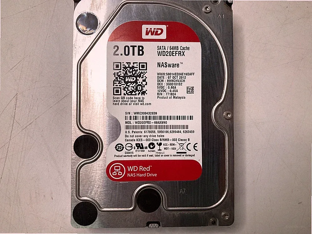 Western Digital Red 2TB WD20EFRX-68AX9N0 SATA 3.5 Hard Drive