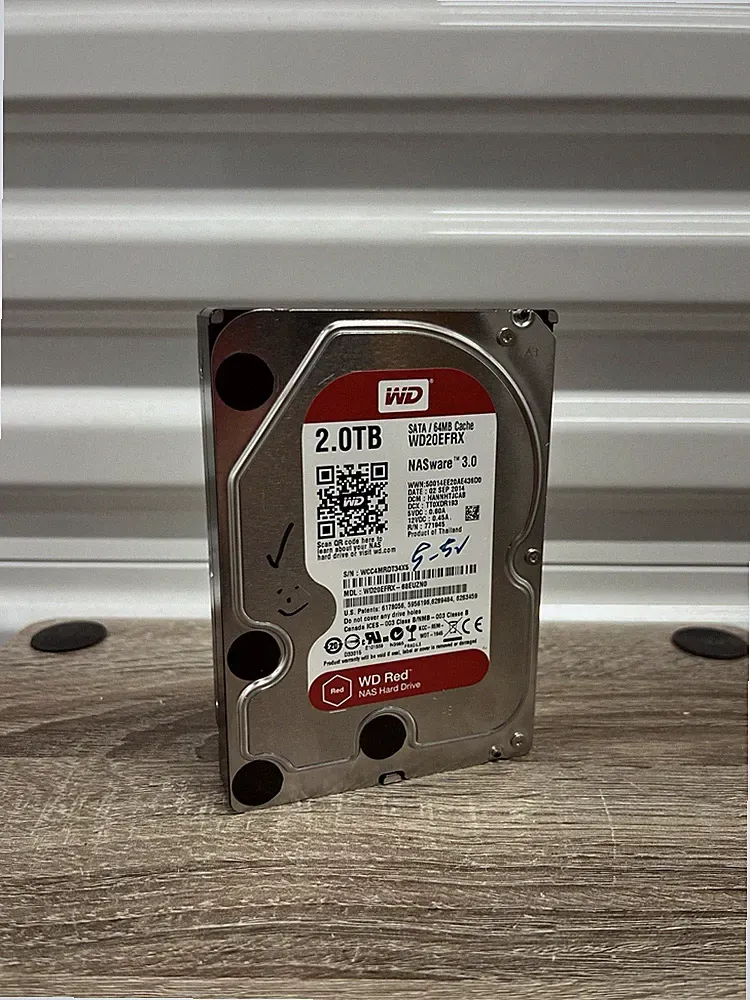 Western Digital Red WD20EFRX-68EUZN0 2TB 3.5" SATA NAS Hard Drive - Tested