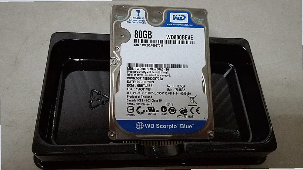 Western Digital Scorpio Blue 80GB 5400RPM ATA-100 8MB Cache 2.5inch Internal HDD