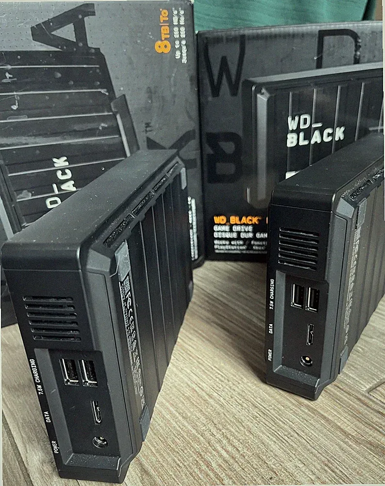 Western Digital WD Black 8TB Gaming Internal SATA 6Gb/s HDD Lot of 2 | Tested