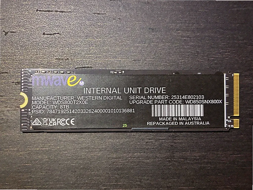 Western Digital WD_BLACK SN850X 8TB NVMe Internal SSD PRISTINE *READ*