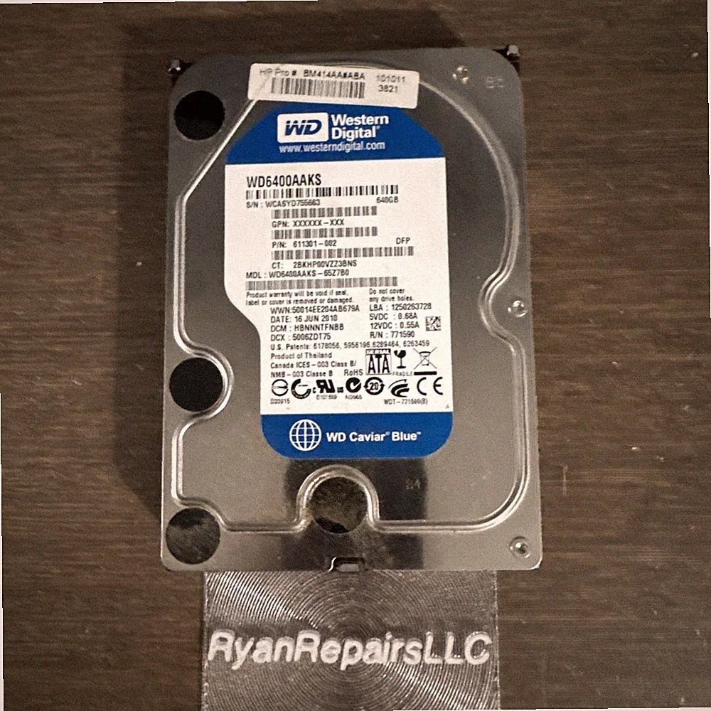 Western Digital WD Blue WD6400AAKS 640 GB SATA II 3.5 in Hard Drive