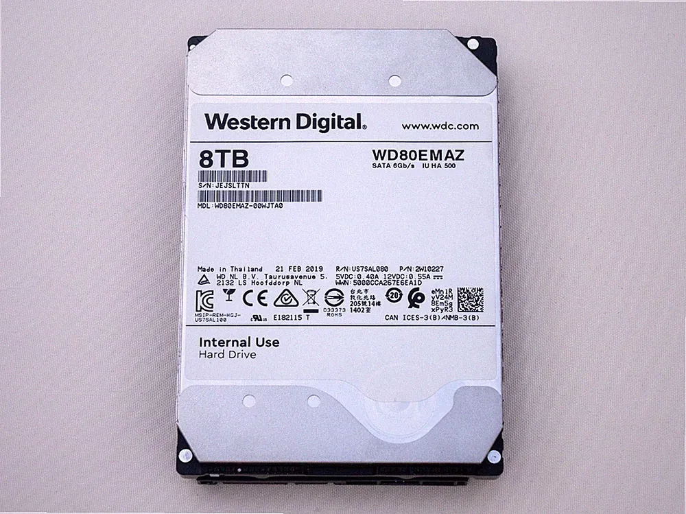 Western Digital WD HA500 WD80EMAZ 8TB SATA NAS Hard Drive - SMART Good