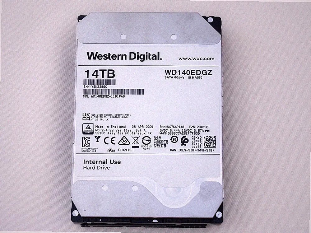 Western Digital WD HA570 WD140EDGZ 14TB SATA NAS Hard Drive - SMART Good