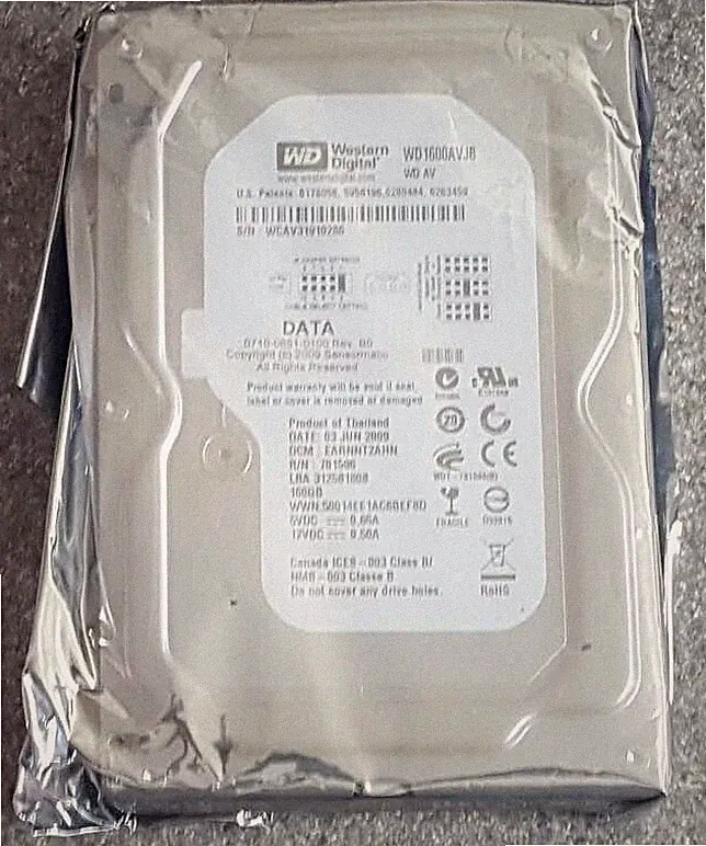 Western Digital WD1600AVJB 160GB 3.5" Internal Hard Drive
