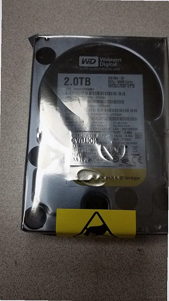 Western Digital WD2003FYPS Hard Drive 2TB 3,5" SATA WD RE4 7200RPM SATA
