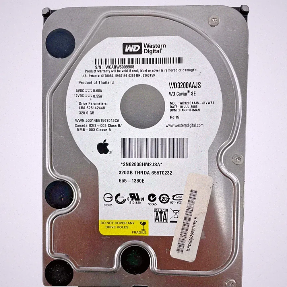 Western Digital WD3200AAJS 7,200 RPM SATA 320 GB Internal Hard Drive Cache8 MB