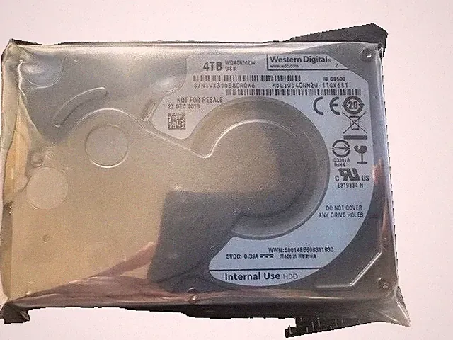 Western Digital WD40NMZW-11GX6S1 4TB 2.5" Hard Drive External