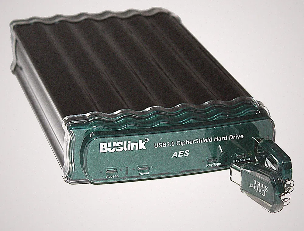XP Compliant USB 3.0 HIPAA 256-bit AES Hardware Encrypted Drive for All OS 8TB